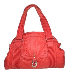 Kipling Laure M Vintage Medium-Large Red Nylon Shoulder Bag 14.5"X9"X3"‎